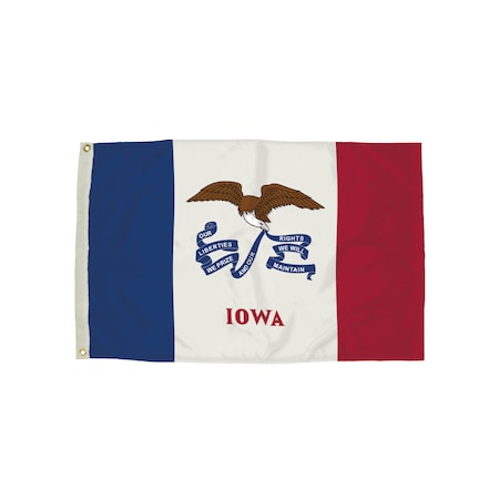 Flagzone Durawavez Nylon Outdoor Flag, Iowa, 3 Ft. x 5 Ft. 2142051